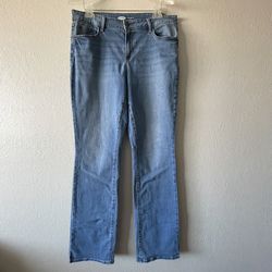 Old Navy, Women’s Light Blue Boot Cut Midrise 5 Pocket Jean, Size 14