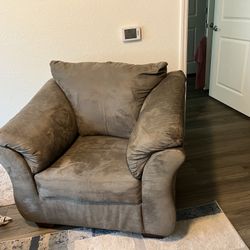 Arm Chair - Gray Micro-fiber