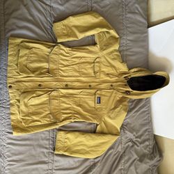 Vintage Penfield Women’s XS 60/40 Mountain Parka Jacket Yellow Tan Outdoor Hikng