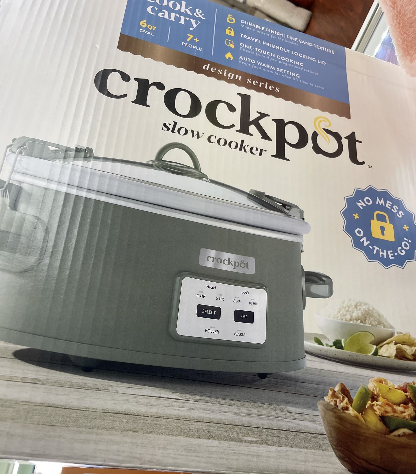 Crock-Pot SAP_(contact info removed) 6qt Cook and Carry Programmable Slow Cooker - Moonshine