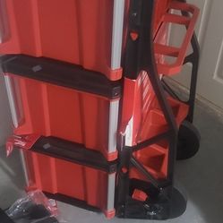 Milwaukee  Packout 2 Weel Cart  Drwaer Set Up