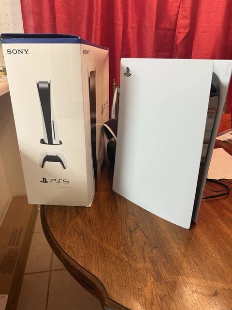 Sony PlayStation 5 Disc Console With Games, Charging Dock.