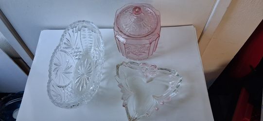 Candy Holder And A Crystal Bowl