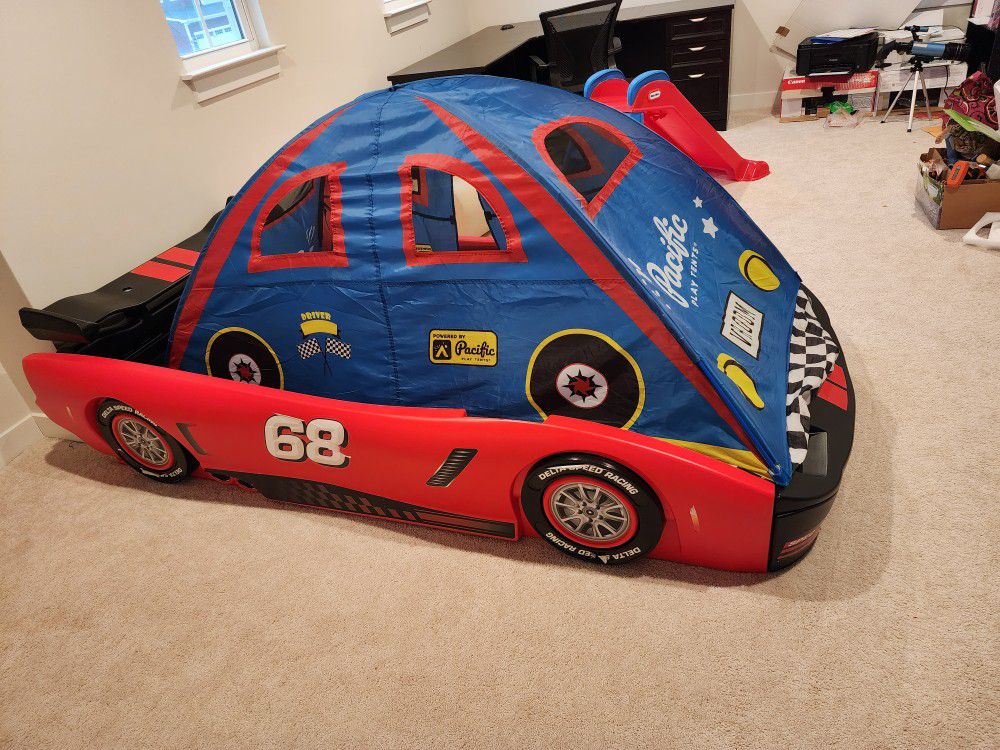 Car Bed For Kids $75 OBO + Tent $25 OBO