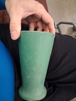 BAUER MATTE GREEN CARLTON craftsman antique vase good condition