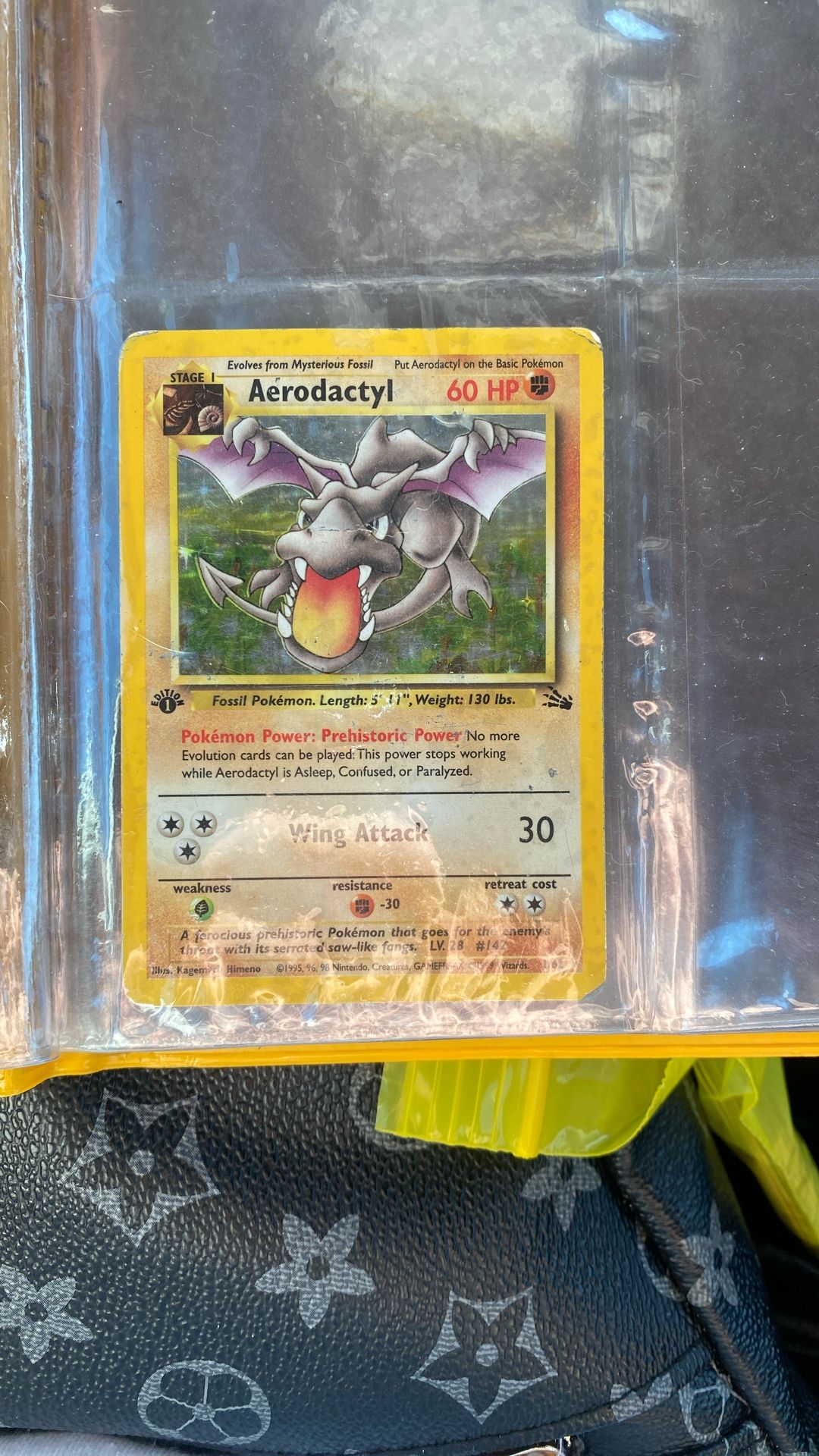 1st Edition Rare Goll Aerodactyl