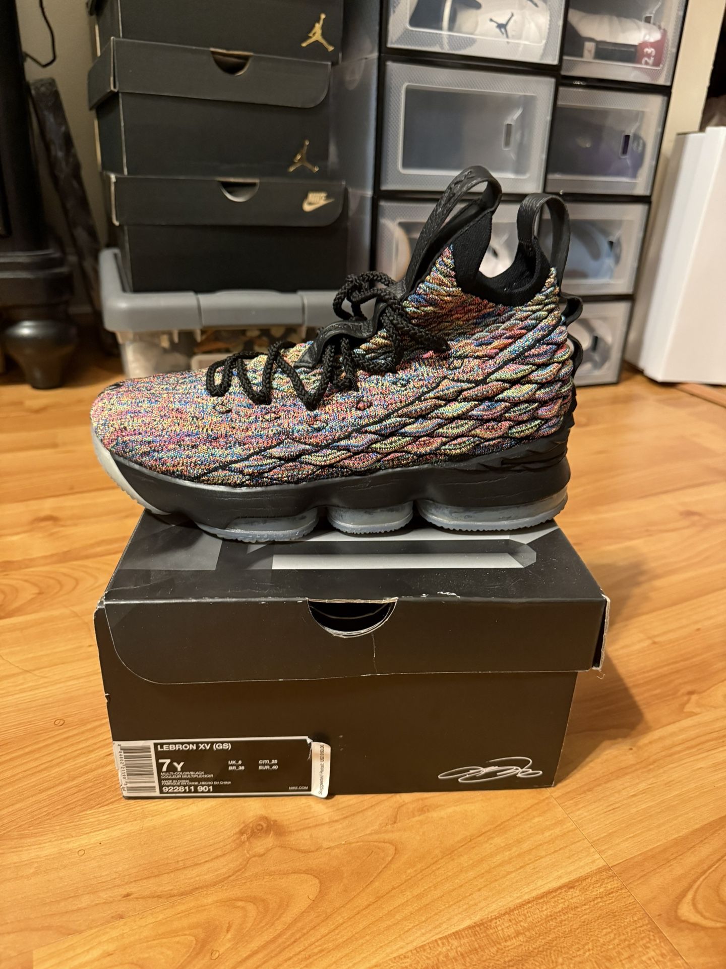 Nike LeBron 15 “Four horsemen” Size 7Y