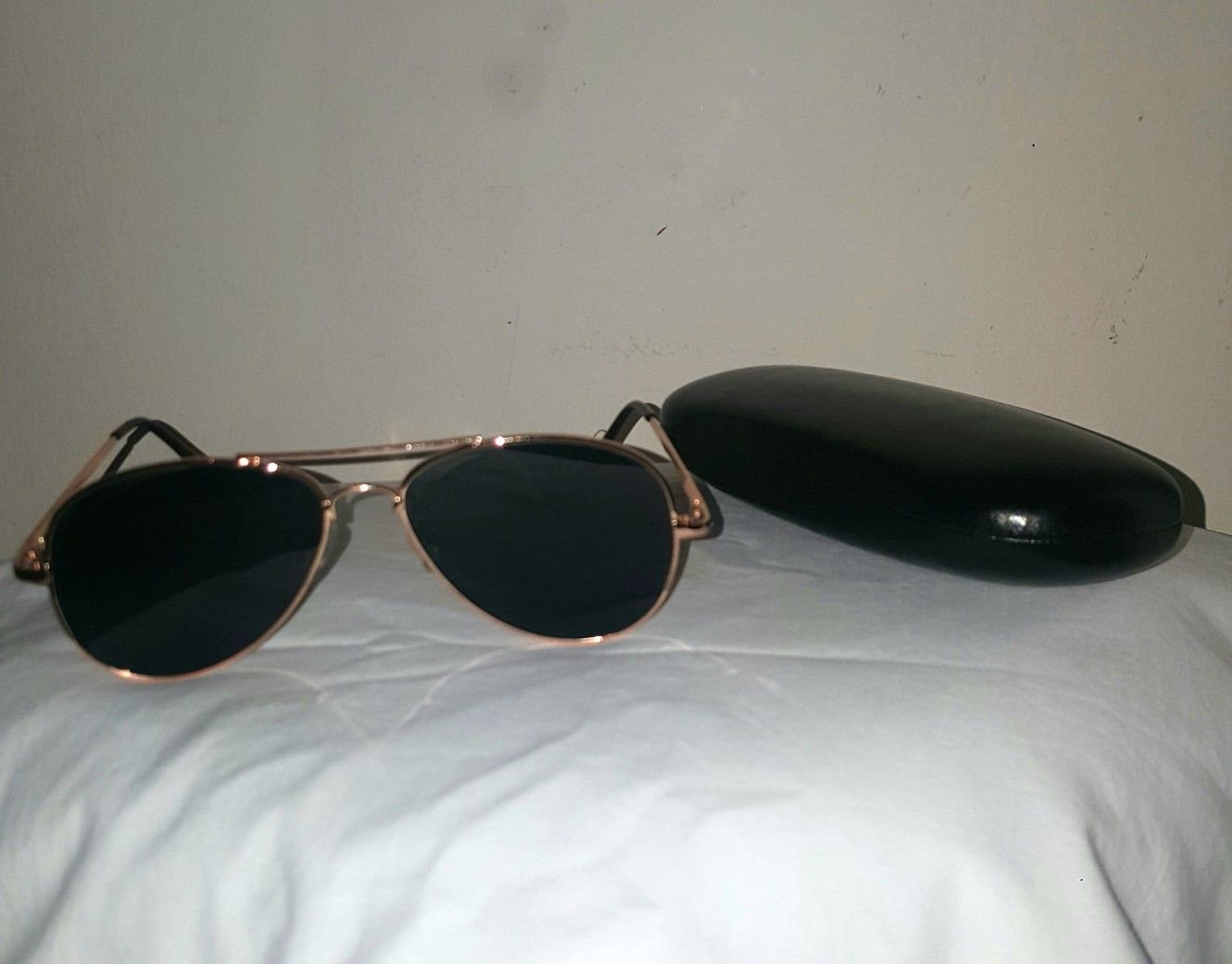 Aviator Style Spy Sunglasses w/ Case