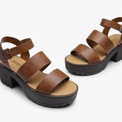 Platform Heel Sandals. New