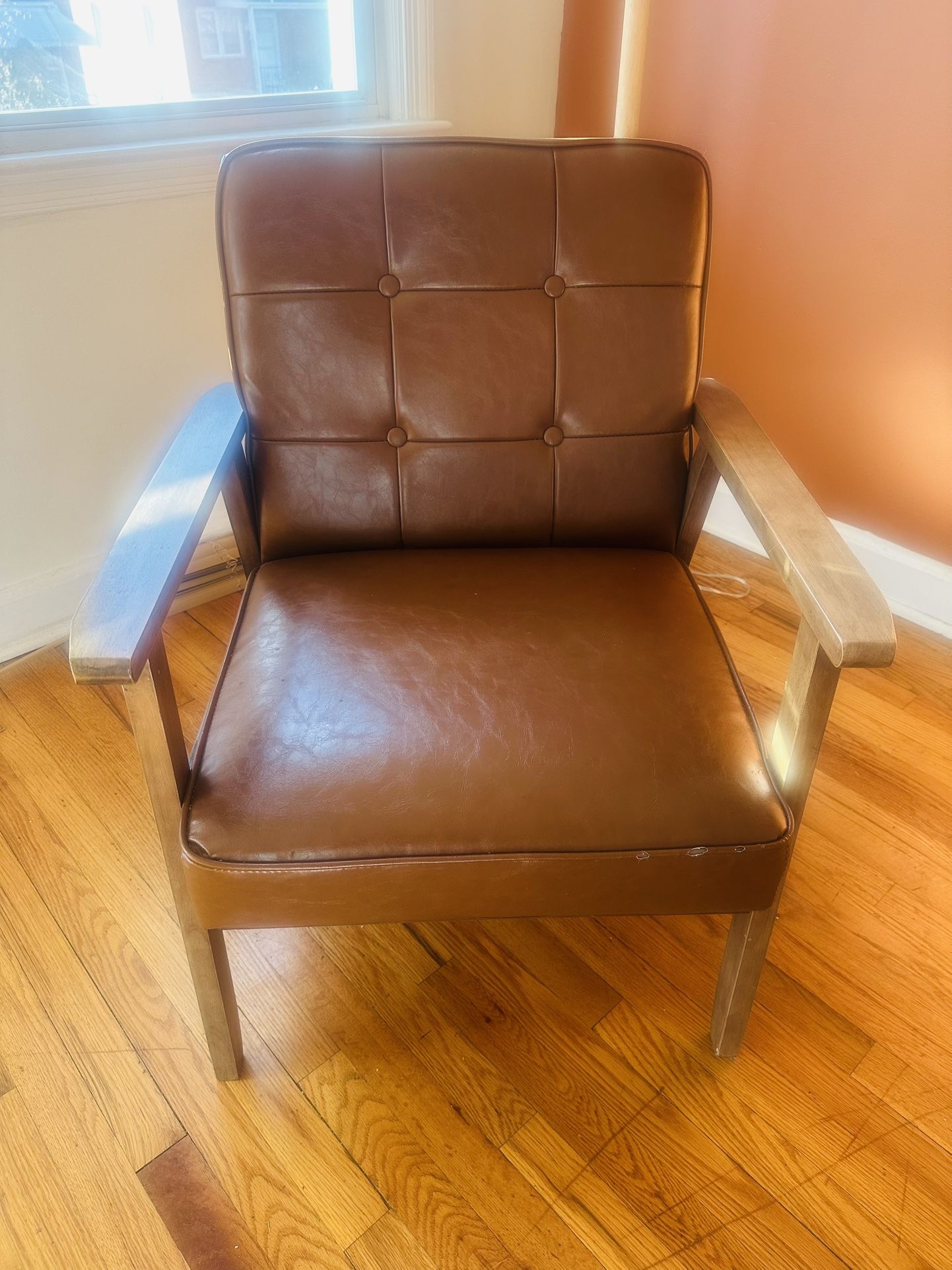 Brown leather Armchair