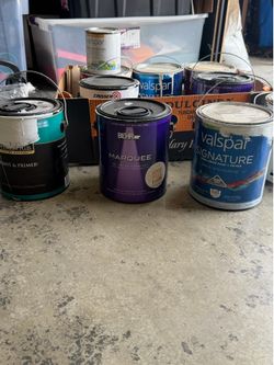 Partially used paint