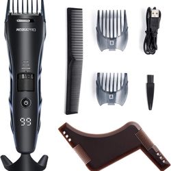 Beard Trimmer for Men Hair Clipper Cordless USB Rechargeable Home Hair Cutting Kit Precisely adjustable