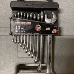 Powerbuilt 11 Piece Metric Combination Wrench Set
