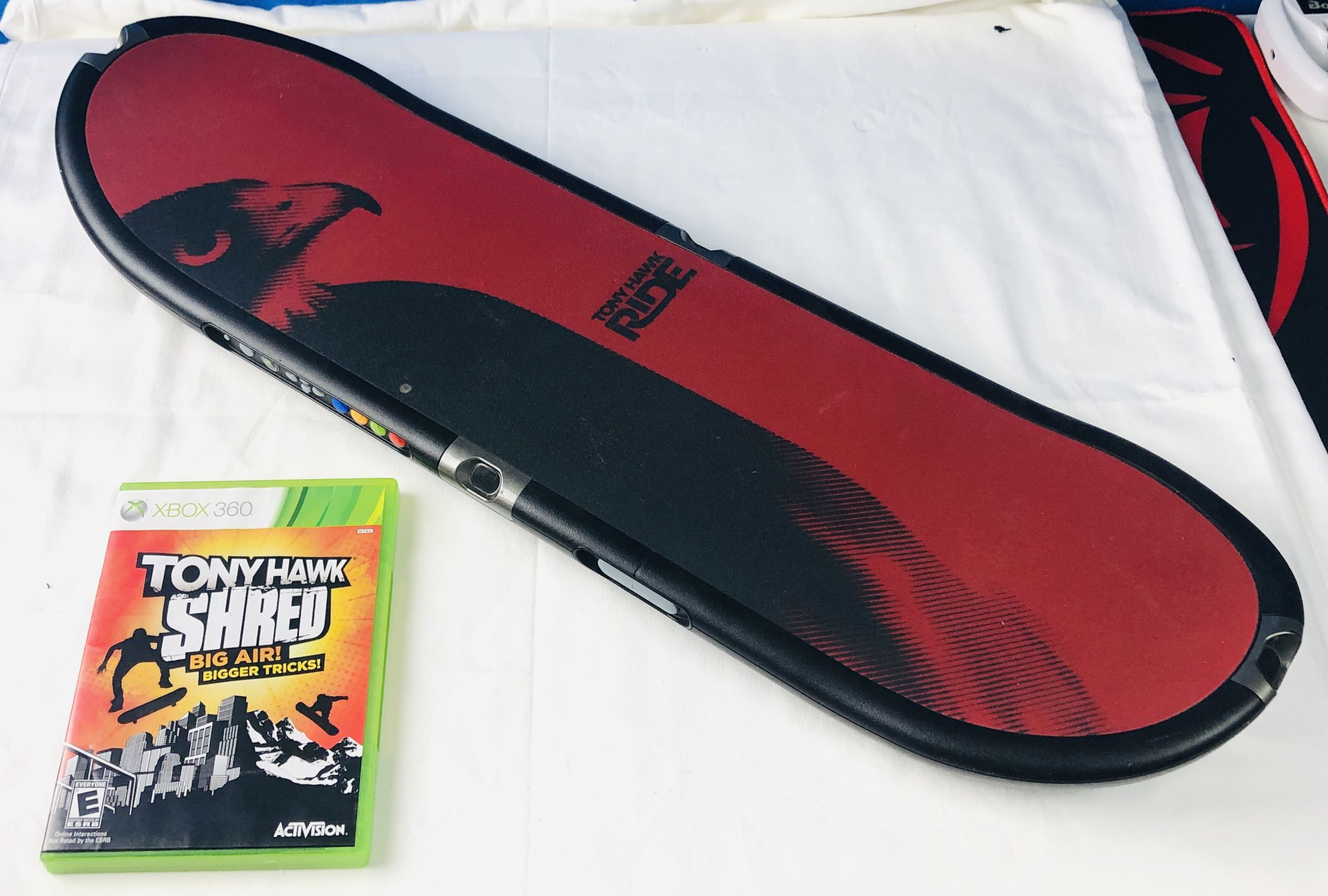 Tony Hawk Shred Xbox 360 Game & Skateboard Controller