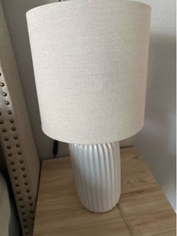Beige table lamp