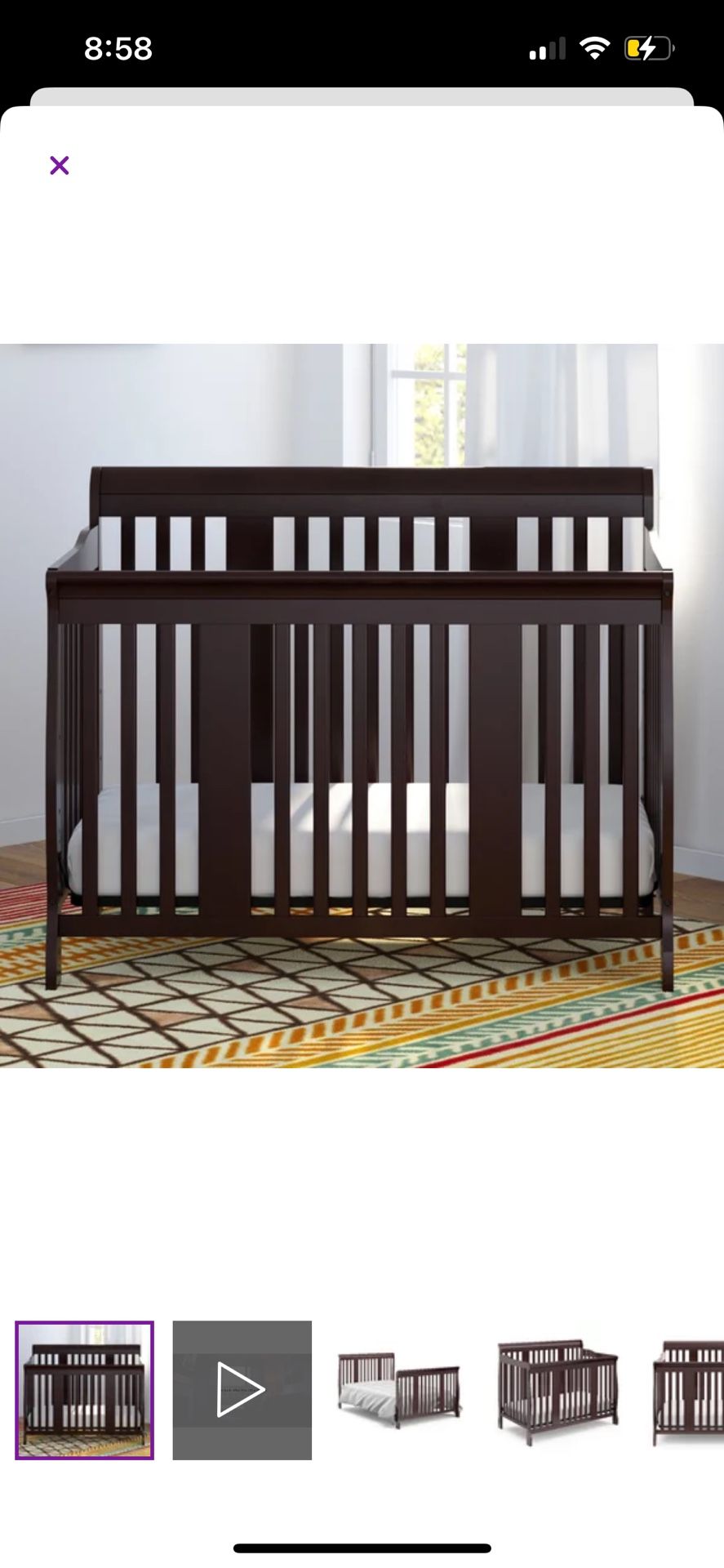 Storkcraft Tuscany Convertible Crib