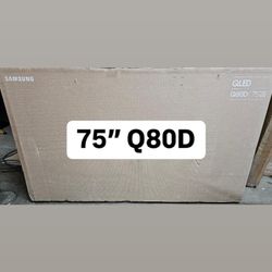 SAMSUNG 75-Inch Class QLED 4K Q80D Series Quantum HDR+, Dolby Atmos Object Tracking Sound Lite, Direct Full Array, Q-Symphony 3.0, Gaming Hub, Smart T