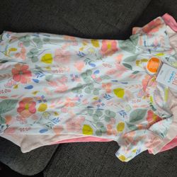 New Baby Girl 3pk Bodysuits