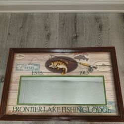 Antique Fishing Mirror