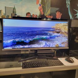 Dell XPS Gaming Desktop Computer Bundle 64 GB RAM 6-Core I7 w/ 34" Samsung Monitor