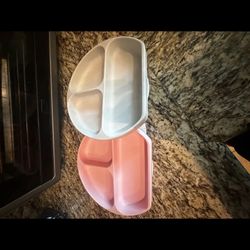 Bumpkins Baby/Toddler Divided Feeding Plates With Suction Bottoms 