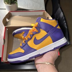 Laker High Dunk Size 9
