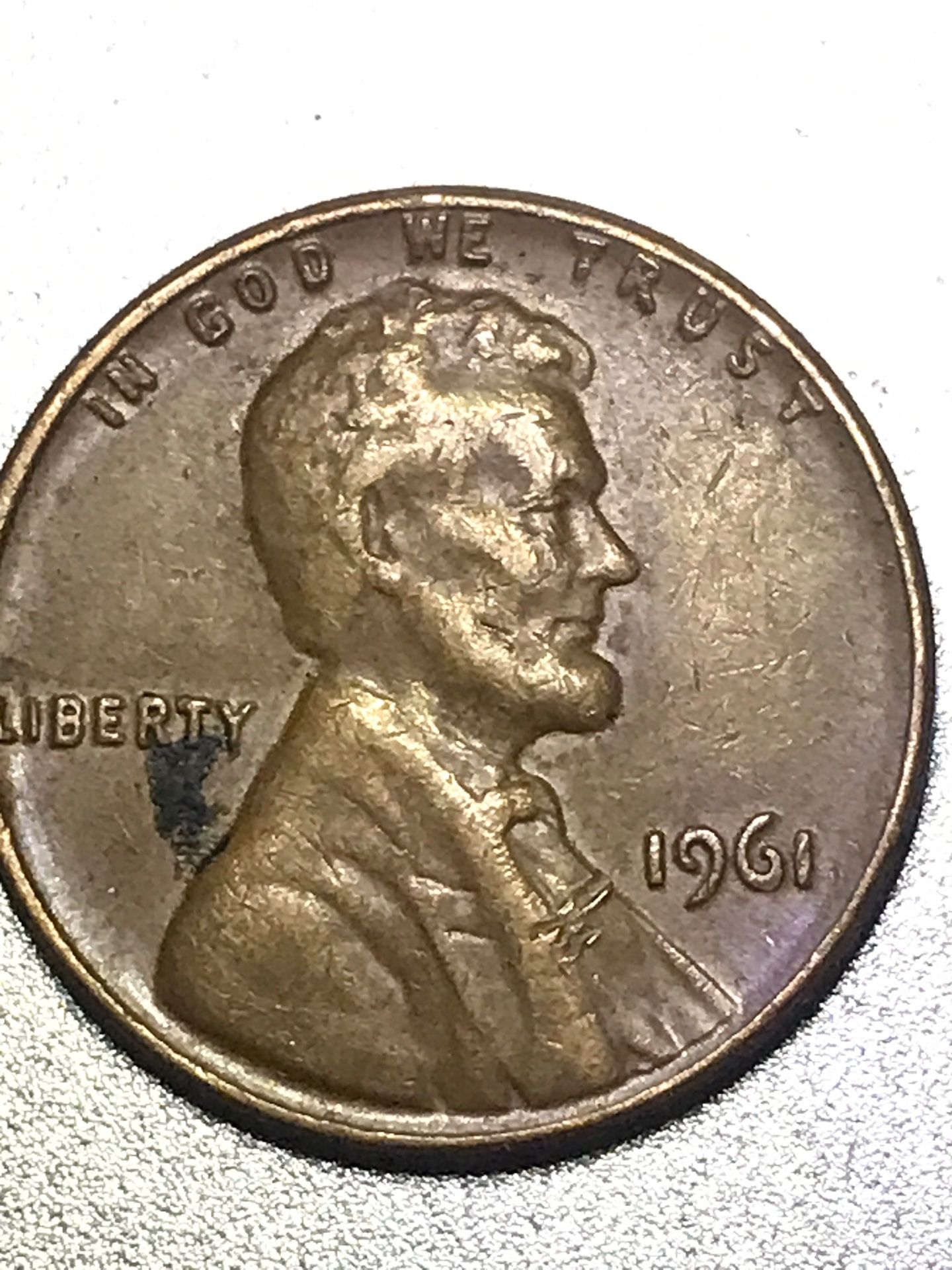 1961 Lincoln memorial Penny Doubled