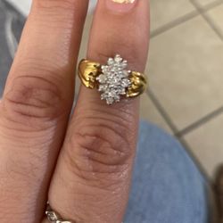 Sterling Silver Cluster Ring!💍
