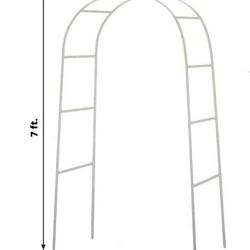 White Metal Wedding Arch 7’ x 5’ x 1.25’