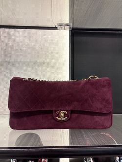 NIB SUEDE CHANEL MAXI FLAP BLAZY 2026