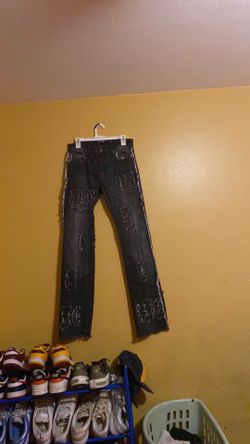 Size 32 stacked jeans