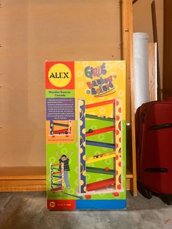 ALEX Toys Giant Rainbow Rollers (Wooden Racecar Cascade).