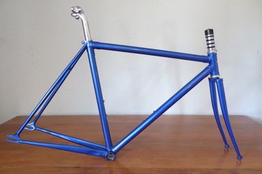 49cm Wabi Special Limited Edition Sapphire Blue Single Speed Fixed Gear Track Bike Frameset