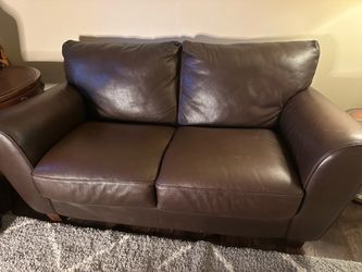 Leather Loveseat
