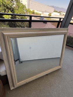 Beautiful White/Beige Mirror 