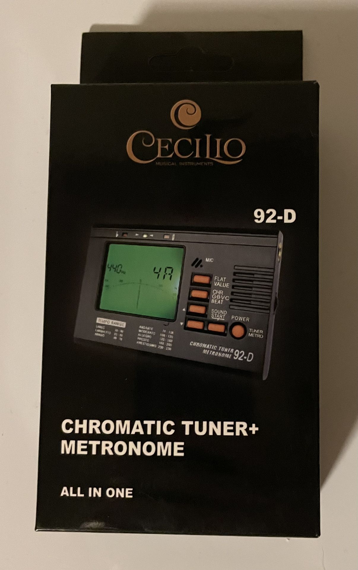Cecilio 92-D Chromatic/String Tuner with Metronome