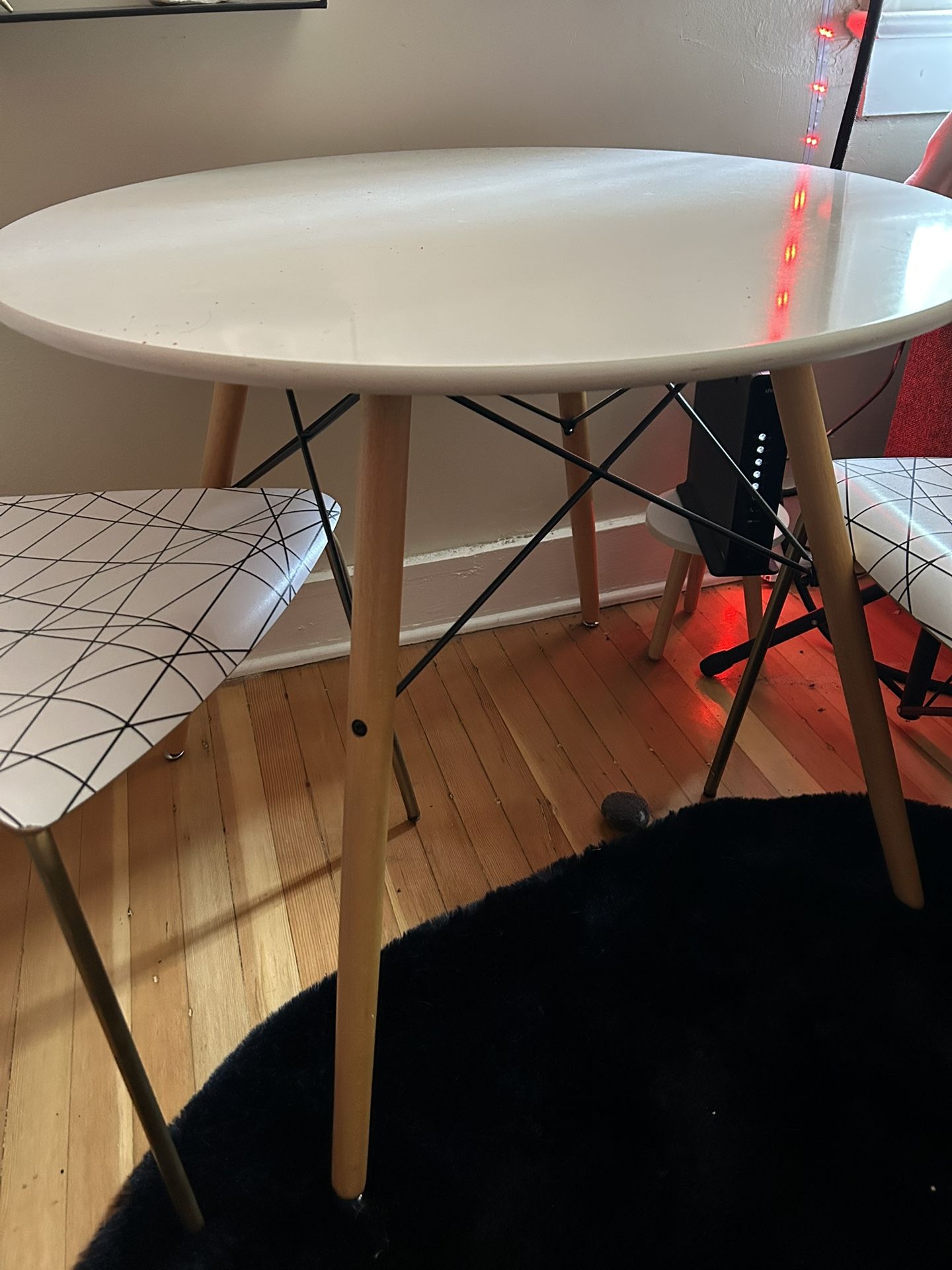White Dining Table + Chairs