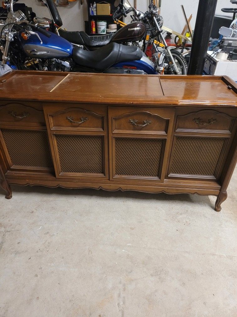 Antique Stereo Furniture Piece