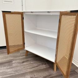 Brand New In Box Kitchen Cabinet with Rattan Style Doors