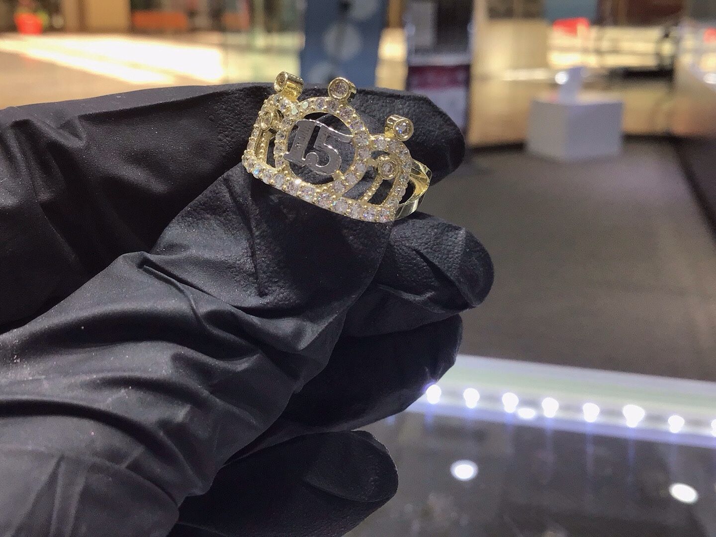 10k Gold Size 7 Crown 15 Ring Available In Stock ..