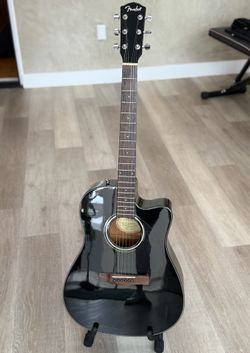 Fender Acoustic Electric Guitar, Practice Amp, Full Kit