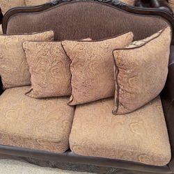 Three living room couch set