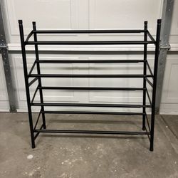 Black Metal Shoe Rack
