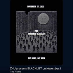 Zhu Blacklizt Concert - 11/1