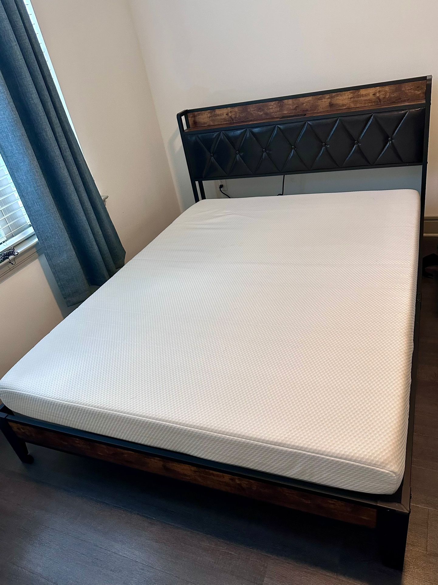Queen Bed Frame + IKEA Mattress – Moving Sale!
