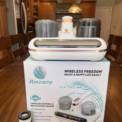 Cordless handheld bed vacuum cleaner