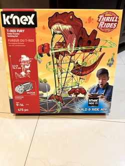 K'nex Thrill  Rides T. Rex Fury, Roller Coaster