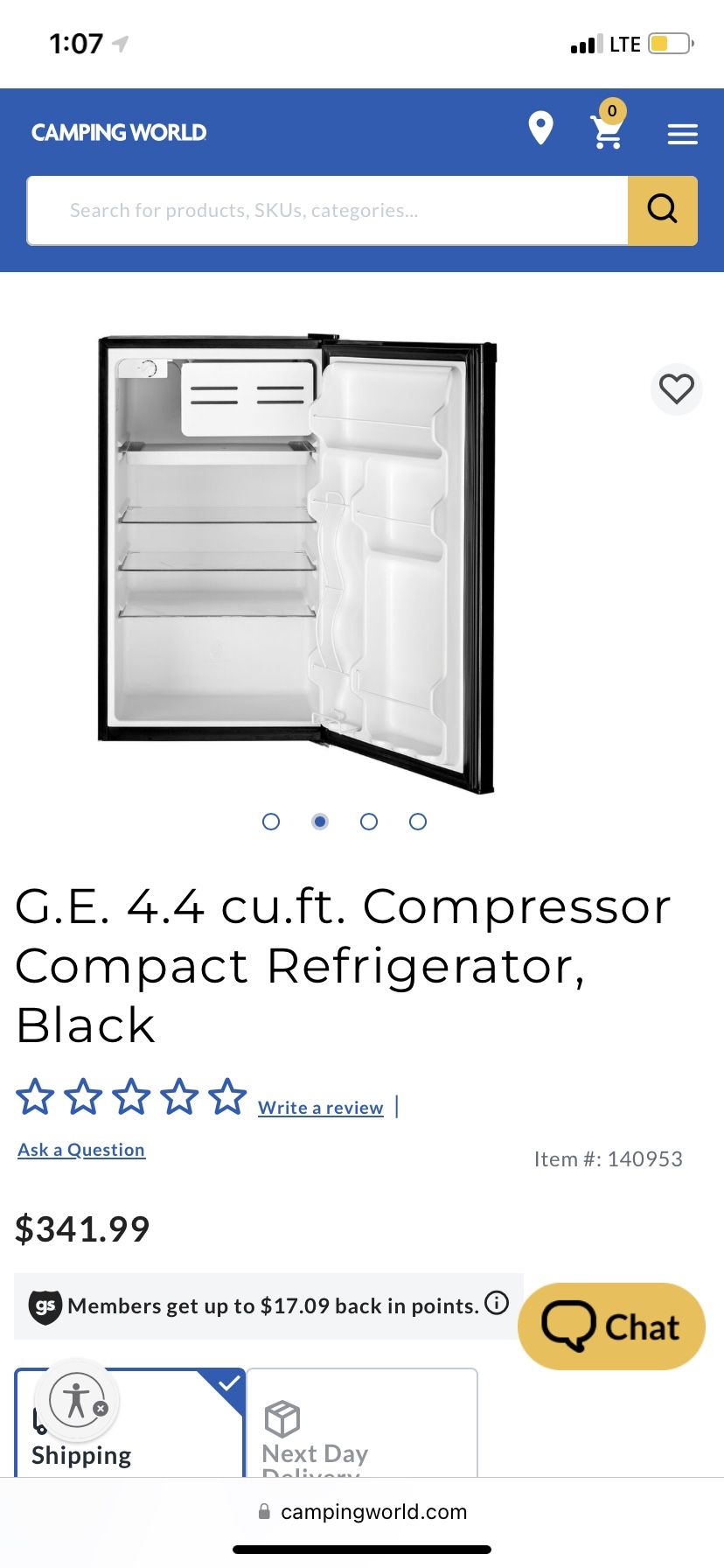 Mini Refrigerator/ Works Great/ Makes Ice. -