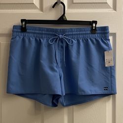 Brand New Ladies Blue Active Shorts Size XL