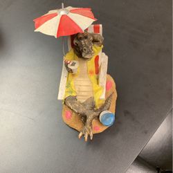 Alligator With Umbrella 